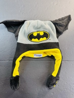Flipeez Batman Alas Invierno Gorro Medias Sombrero Apretar Orejas Abatibles Juvenil Foto 1 de 4