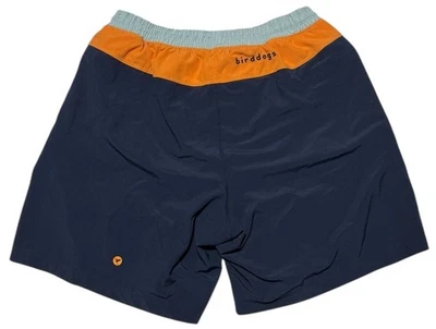 Birdddogs Boom 经典短裤男式中号内置衬里蓝色运动 — 第 1/4 张图片