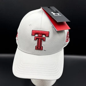 Texas Tech Red Raiders Under Armour Strapback Adjustable Hat Unisex White New - Picture 1 of 8