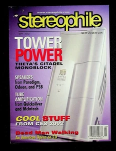Stereophile Magazine MAY 2002 Theta's Citadel Monoblock, Paradigm, Odeon, PSB - Picture 1 of 3