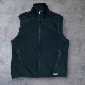 Patagonia Synchilla Vintage Full Zip Fleece Weste schwarz Herren Größe Large - Bild 1 von 8