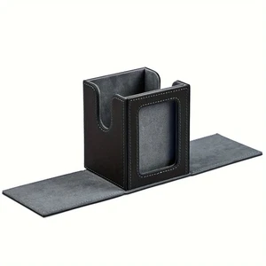 Card Deck Box with Display Window,Trading Card Storage Case,Holds 120+ Single Sl - Picture 1 of 17