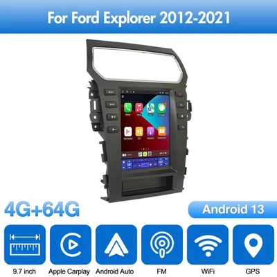 Android 13 Car Radio Stereo For Ford Explorer 2012-2021 Carplay GPS Navi 4G WiFi Foto 1 de 4