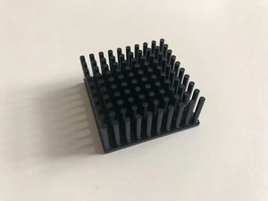 Heat Sink Aluminum 1.35" Square .550" Height Black Anodized - New - Picture 1 of 1