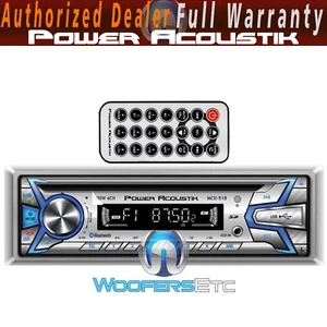 POWER ACOUSTIK MCD-51B MARINE CD USB AUX SD BOAT STEREO BLUETOOTH 208W AMP RADIO - Picture 1 of 7