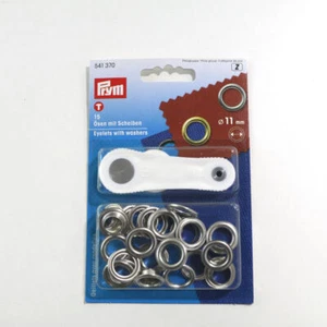 Prym Metall Ösen Scheiben 11mm für Plane Segeltuch Sonnenschutz Vorhang Basteln - Bild 1 von 2