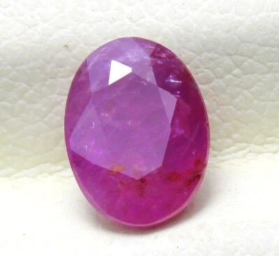 CERTIFIED Natural Ruby Stone 1.55 Ct Good Luster Crystal ruby Beautiful Color - Image 1 of 4