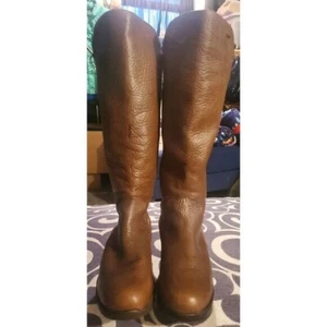 MBT Malika Zip High Leather Boots Brown 8-8.5 - Picture 1 of 11