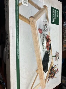 Beechwood Finish Bed Tray Breakfast Serving Tray with Foldable Legs Lipper - Picture 1 of 8