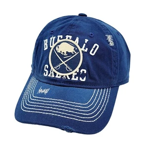 Buffalo Sabres CCM Hockey Relaxed Distressed Style Stretch Size L/XL Hat Cap NEW - Picture 1 of 7