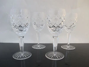 Waterford geschliffenes Kristall COMERAGH 6 5/8" weinrot Weinglas 4er Set - Bild 1 von 5