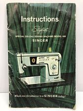 Singer STYLIST ZIG-ZAG SEWING Machine Model 466 Instruction/Owners Manual