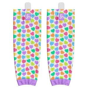 Valentines Day Candy Hearts Pro Style Hockey Socks - Picture 1 of 2