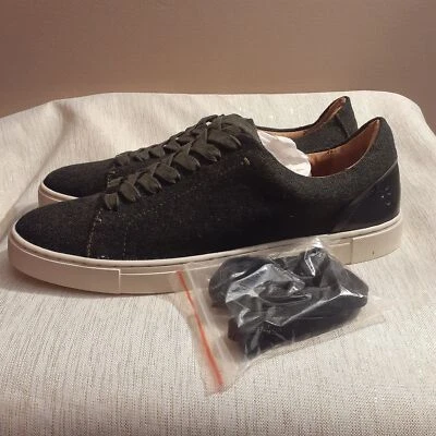 Frye Gia 法兰绒羊毛系带运动鞋橄榄绿色 9.5 码 — 第 1/4 张图片