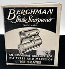 Vintage | Berghman Skate Sharpener | With Original Box | Ice Skate Tool