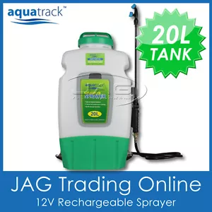AQUATRACK WEED SPRAYER 20L 12V Garden Spot Spray Chemical Tank Backpack Pump - Picture 1 of 5