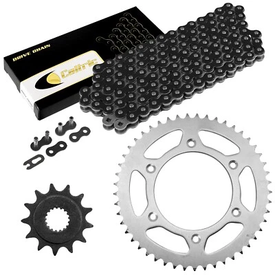 Black Drive Chain And Sprocket Kit for Honda CR250R 1991-1994 2004-2007 - Image 1 of 4