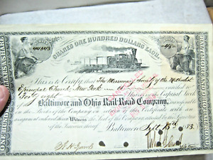 1883 Missionary Society - Methodist Episcopal Church NY B&O RR Stock Certificate
