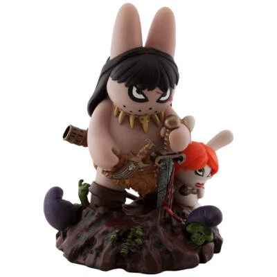 Frank Kozik Kidrobot Frank Frazetta Labbit el Bárbaro 10” Figura Vinilo Juguete Foto 1 de 3