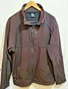 Mens Snozu Black Full Zip Mock Neck Stretch Jacket ~ X-Large ~ XL - Picture 1 of 4