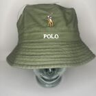 Polo Ralph Lauren oliwkowa zielona klasyczna czapka wiaderkowa XL/1XL nowa z metką 100% bawełna