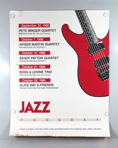1986 JAZZ TUESDAY SIGNED Music Promo Poster- ULTRA RARE 2/15   28x22 A12-O25 - Picture 1 of 6