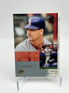 2003 SP Authentic J.D. Drew #108 Rookie Archives /2500 - Picture 1 of 6
