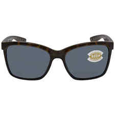 Costa Del Mar ANAA Grey Polarized Polycarbonate Ladies Sunglasses ANA 109 OGP 55