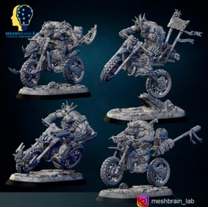 Wasteland Biker Orks squad of 4 MBL-072 - Picture 1 of 5