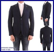 giacca uomo elegante primaverile blazer slim fit blu cotone estiva 50 52 54 56