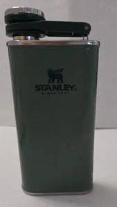 Stanley Flask 8oz Spirits Hip Pocket Hammertone Green Classic Screw Top Cap - Picture 1 of 12