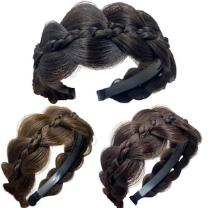 Women Hair Band Hairband Non-slip Twist Braid Headband Bridal Hair Accessories - Picture 1 of 8