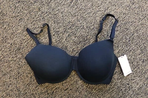 New Lively The T-Shirt Bra Underwire Bra - 36DDD - Jet Black - # 42582 - Picture 1 of 4