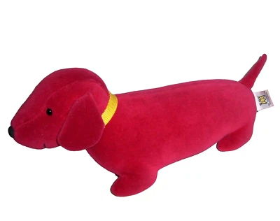 13" VTG Manhattan Toy 1993 Dachshund Dog Plush Red Velour Doxie Stuffed Animal - Image 1 of 4