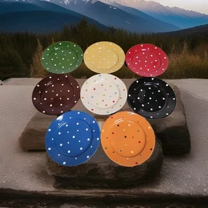 Temp-Tations vorzeigbare Teller von Tara Salat Poka Dot 8" 8er Set Rabatt - Bild 1 von 20