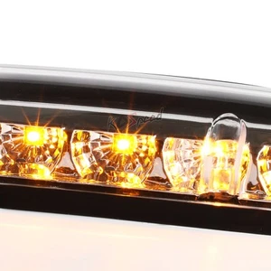 1 Center+2 Side Chrome Cab Roof Top Yellow LED Lights for 02-07 Silverado/Sierra - Bild 1 von 5