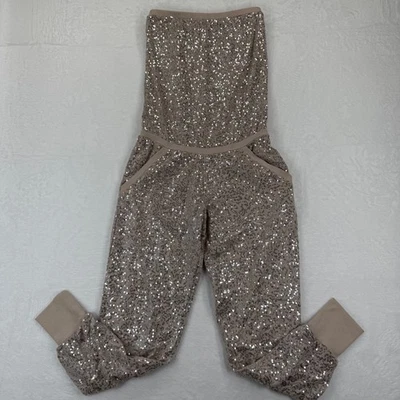 Комбинезон Victoria's Secret Supermodel Essentials с блестками без бретелек XS желтовато-коричневый - Изображение 1 из 4