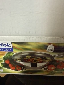 Royal Prestige 30 cm (11,8′′) 18/10 Edelstahl Wok mit Deckel -Neu in Box- - Bild 1 von 7