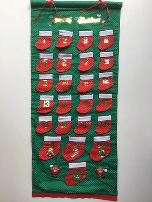 Ready made Fabric Advent Calendar to fill with your own gifts - Image 1 of 4