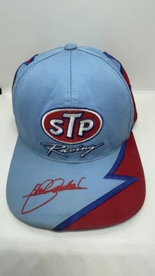 Richard Petty STP Red Blue Snapback Hat Checkered Flag Sports - Image 1 of 4
