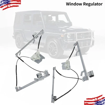 Left & Right Side Front Window Regulator For Mercedes W463 G500 G55/G550 G63 AMG - Image 1 of 4
