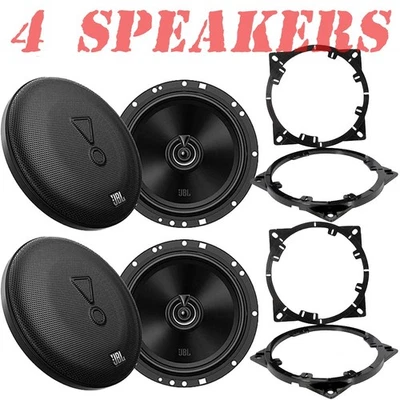 2 Pair (Qty 4) JBL 480 Watt 6.5" Front & Rear Speakers for select Kia & Hyundai - Image 1 of 4