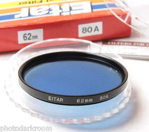 62mm 80A Blue Photo Filter - Eitar Dot Line Glasfilter Made in Japan - NEU G2 - Bild 1 von 1