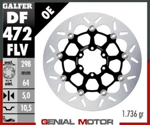 Galfer Disco Freno Anteriore Floating (C. Steel) 298X5mm Aprilia Rst Futura 2001 - Foto 1 di 1