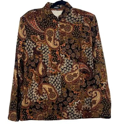 Vintage Elementz Paisley Zip Up Jacket - Image 1 of 4
