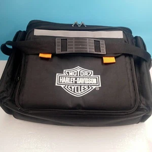 Juego de picnic bolsa refrigeradora aislada sillín de motocicleta Harley Davidson para 2 con cubierta - Imagen 1 de 18