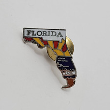 FLORIDA State Mafco Vintage Souvenir Enamel Tack Lapel Pin Sunshine State