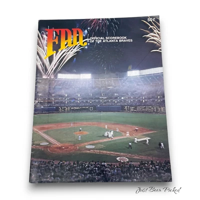 1977 Atlanta Braves Scorebook Fan Magazine MLB Baseball Copy #1 - Image 1 of 3