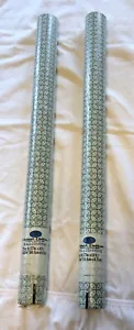 2 Sealed Rolls Rare 70s-80s Vtg Wallpaper NOS United DeSoto 144 sq ft Blue Green - Picture 1 of 10