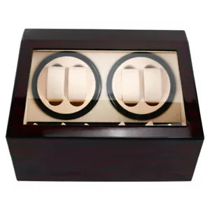 4+6 Uhren Uhrenbeweger Uhrenbox Holz Watch Winder Automatisch Uhrendreher Kasten - Bild 1 von 19
